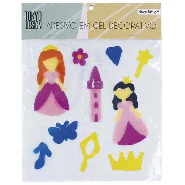 Adesivo em gel para vidros - menina