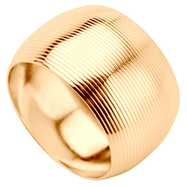 Anel porta guardanapo de aço inox Circle dourado Lyor 4,5 cm 4 peças