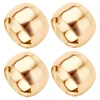 Anel porta guardanapo de aço inox Circle dourado Lyor 4,5 cm 4 peças