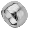 Anel porta guardanapo de aço inox Circle prata Lyor 4,5 cm 4 peças