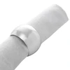 Anel porta guardanapo de aço inox Circle prata Lyor 4,5 cm 4 peças