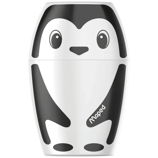 Apontador de lápis com 1 furo Shakky Pinguim ou Panda Maped