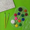 Aquarela com pincel e godê Acrilex
