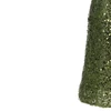 Árvore de Natal cone aramado verde com glitter e fio de fada à pilhas 40 cm
