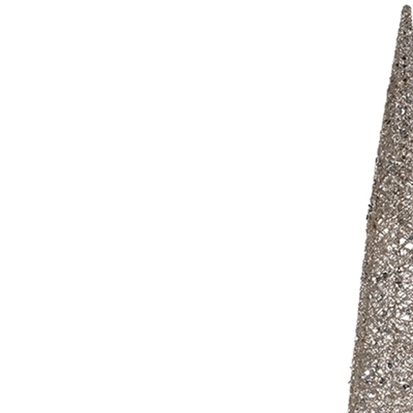 Árvore de Natal cone champanhe com glitter e lantejoulas 60 cm