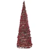 Árvore de Natal cone com fibras naturais e mini berry 40 cm