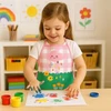 Avental escolar infantil Jardim Leo&amp;Leo
