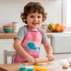 Avental escolar infantil com bolso Fundo do Mar Leo&amp;Leo