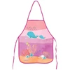 Avental escolar infantil com bolso Fundo do Mar Leo&amp;Leo