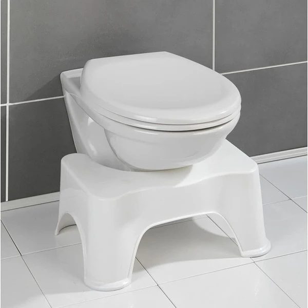 Banco auxiliar de banheiro para vaso sanitário 39x22x17