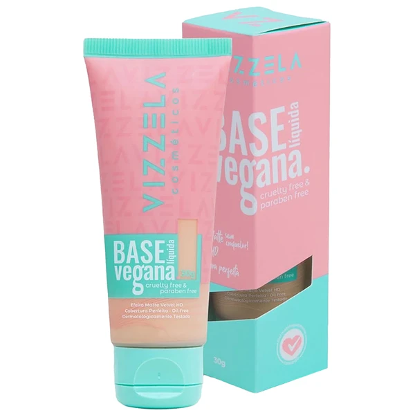 Base líquida vegana matte Vizzela - 04
