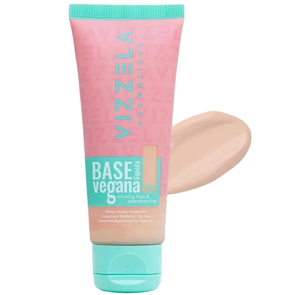 Base líquida vegana matte Vizzela - 04