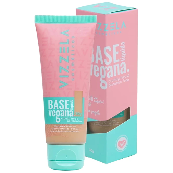 Base líquida vegana matte Vizzela - 07