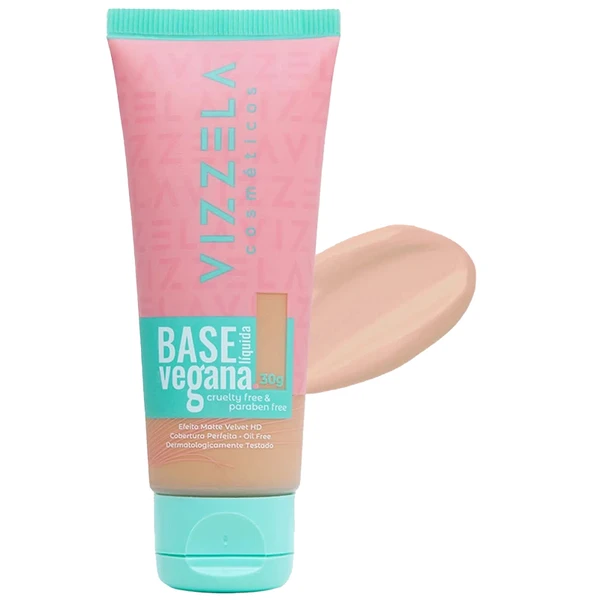 Base líquida vegana matte Vizzela - 07