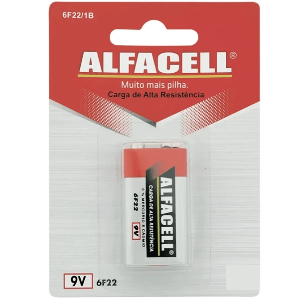 Bateria comum 9V Alfacell