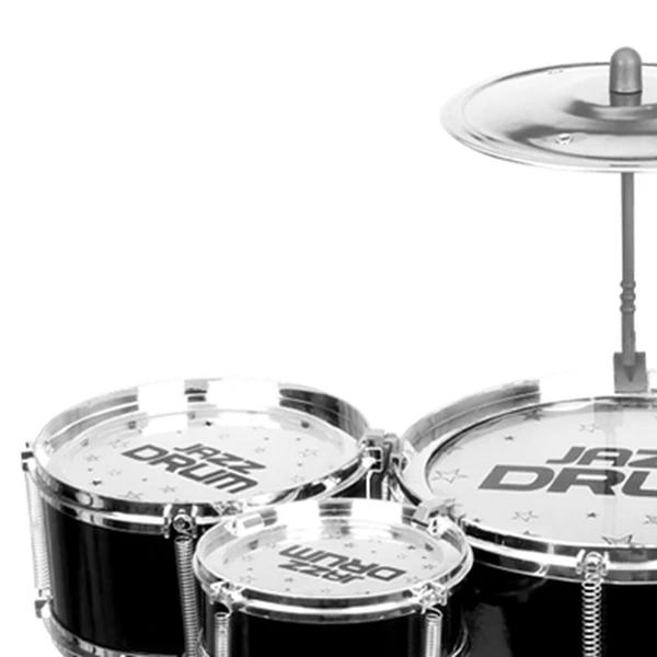 Bateria infantil com 5 tambores e banquinho