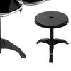 Bateria infantil com 5 tambores e banquinho