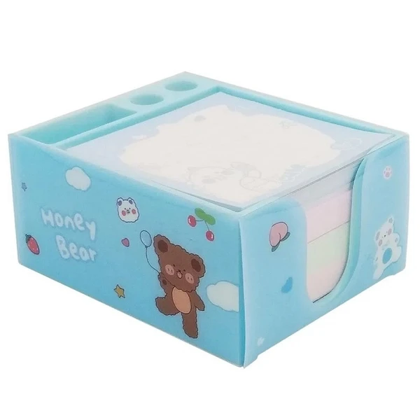 Bloco de notas autoadesivas com suporte para material 400 folhas