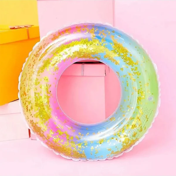 Boia degradê arco-íris com glitter 55 cm