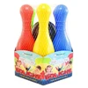 Boliche plástico com 6 pinos e 1 bola 29 cm