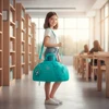 Bolsa sacola meia viagem e academia 20" Sweet Dreams Rebecca Bonbon - azul