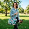 Bolsa térmica com estampa floral 37x22x14