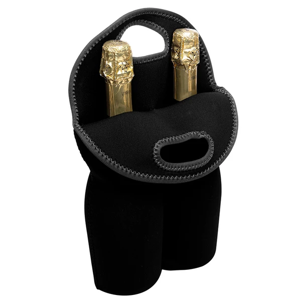Bolsa térmica dupla em neoprene para garrafa de vinho Lyor 36x24,5