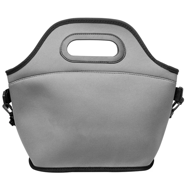 Bolsa térmica em neoprene cinza Lyor 30x15x29