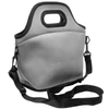 Bolsa térmica em neoprene cinza Lyor 30x15x29