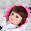 Boneca Bebê Reborn com pijama de Panda Brastoy