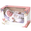 Boneca Bebê com Amor Reborn usando pijama e mantinha