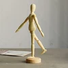 Boneco articulado de madeira 7,5x6,7x31,6