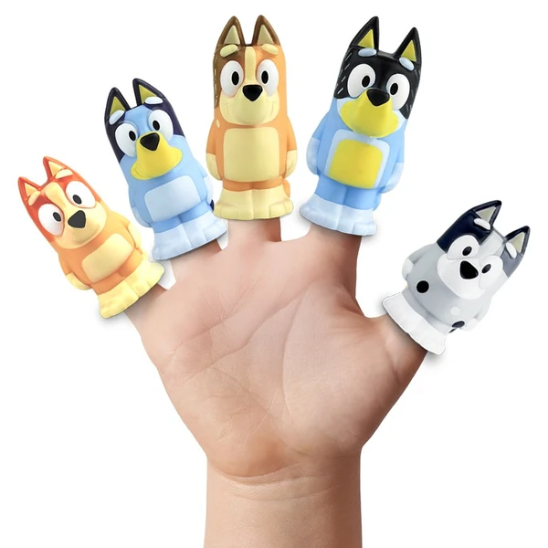 Bonecos em miniatura e dedoches Bluey