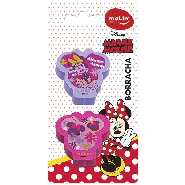 Borracha Minnie Mouse Disney Molin 2 peças