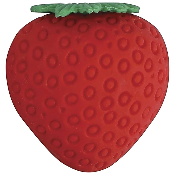 Borracha em formato de morango com cheirinho da fruta Be Berry! Tilibra 4 unidades