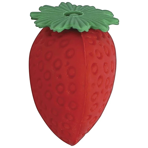 Borracha em formato de morango com cheirinho da fruta Be Berry! Tilibra 4 unidades