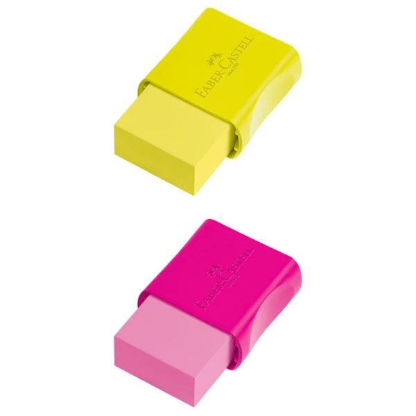 Borracha plástica FC Max Neon Faber-Castell 2 peças