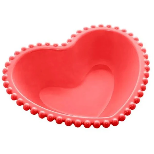 Bowl coração em cerâmica 12,3x12x3