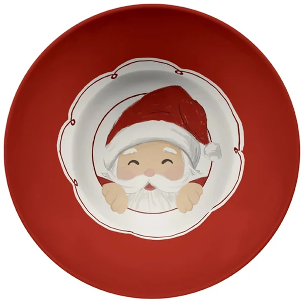 Bowl natalino em melamina com estampa colorida 750 ml