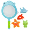 Brinquedo de banho com rede de captura e bichinhos diversos