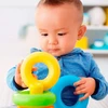 Brinquedo educativo Pirâmide de argolas com chocalho Fisher-Price