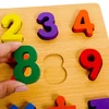 Brinquedo educativo de madeira Números e Sinais Matemáticos