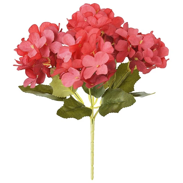 Buquê de Hortênsia vermelho outono x5 29 cm