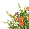 Buquê de Margarida laranja com folhagem x14 37 cm
