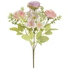 Buquê de Rosas com Hortênsias rosa outono x5 30 cm