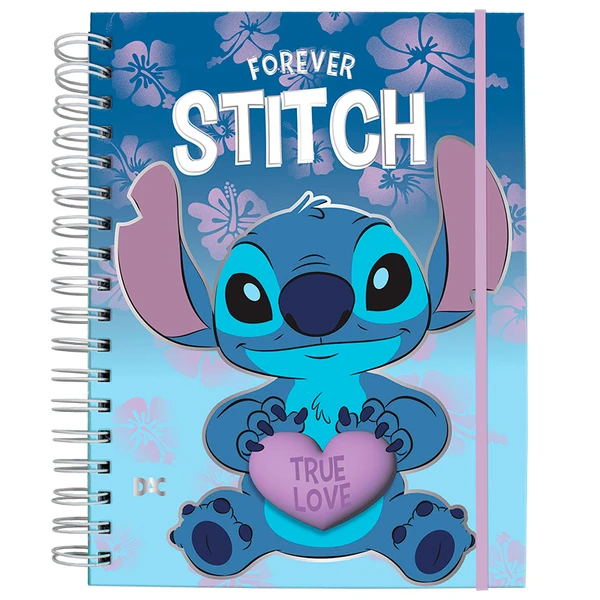 CADERNO SMART UNIVERSITARIO STITCH DAC 15 DIVISÓRIAS 140 FOLHAS
