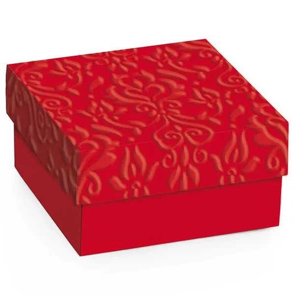 CAIXA de presente vermelha 12X12X4