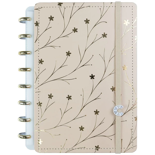 Caderno Inteligente de discos Floral by Giulia Benite - M