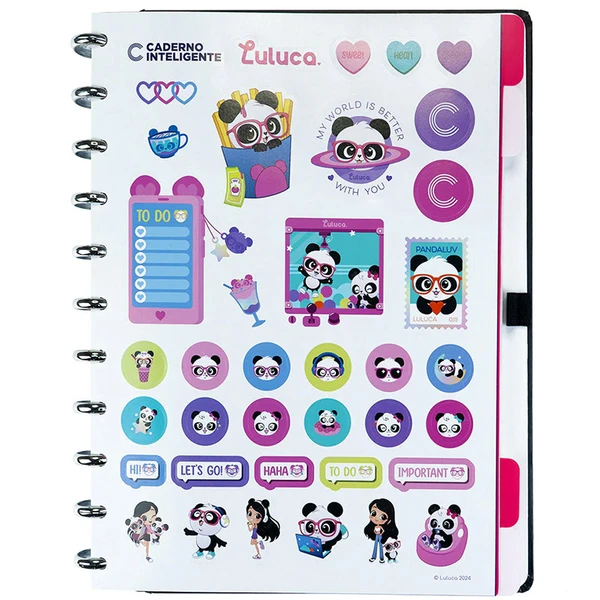 Caderno Inteligente de discos Pandalu Star by Luluca - M