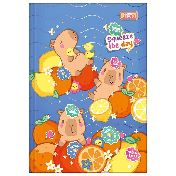 Caderno brochura 1/4 Capyclub Tilibra 80 folhas - capas sortidas